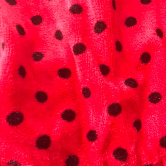 Ladybug Velvet Peplum Set - Picture 6 of 6
